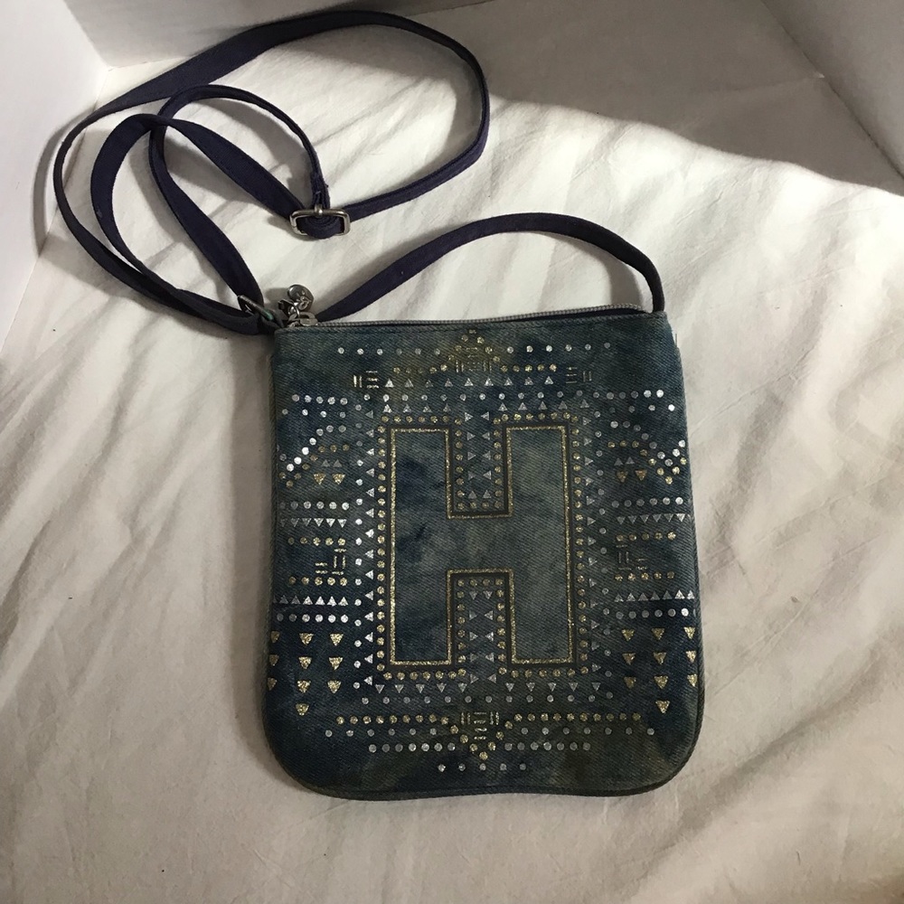 Justice initial “H” small cross-body bag